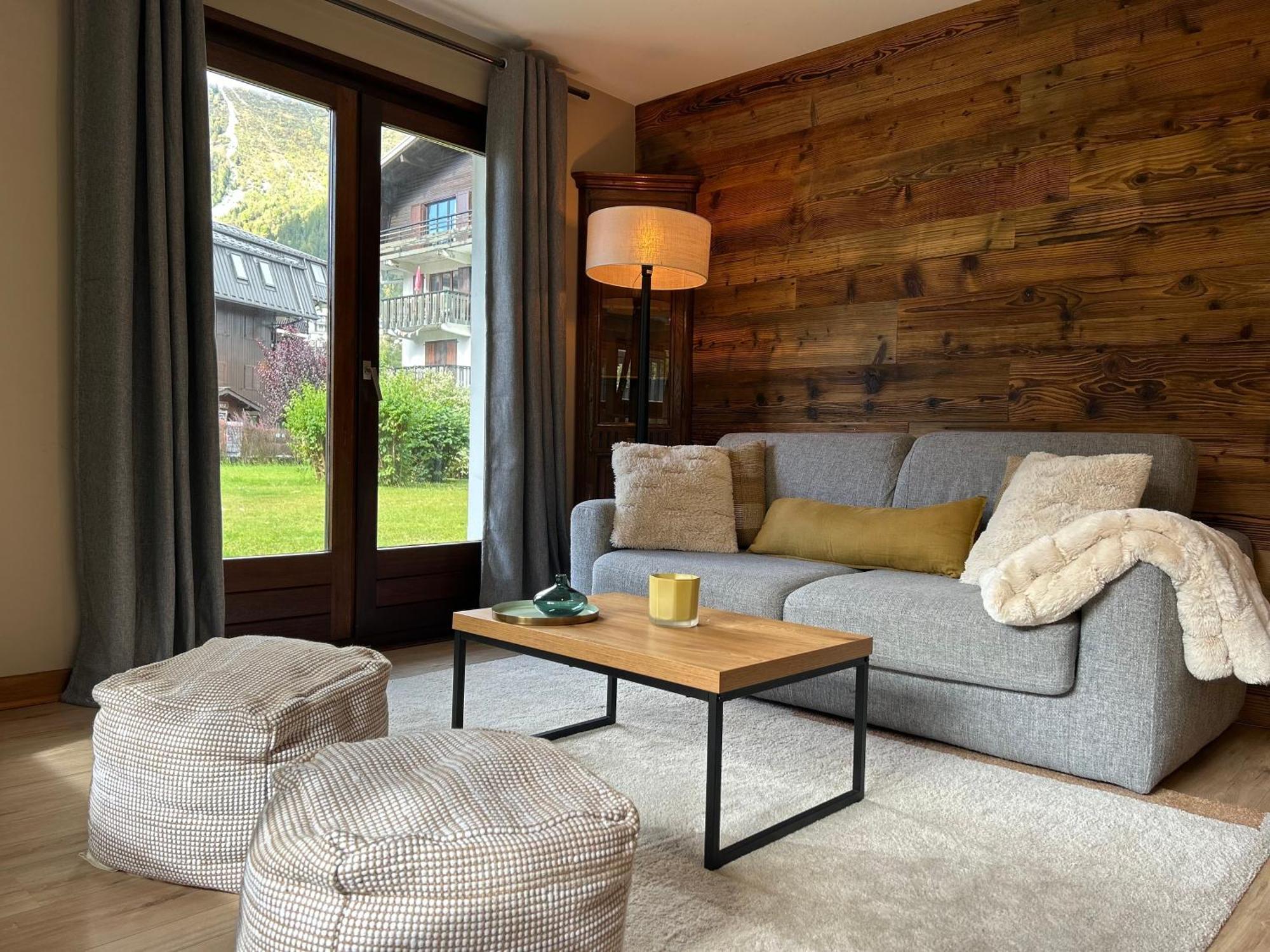 Appartement Style Chalet Avec Grande Terrasse Et Parking Prive Chamonix Kültér fotó